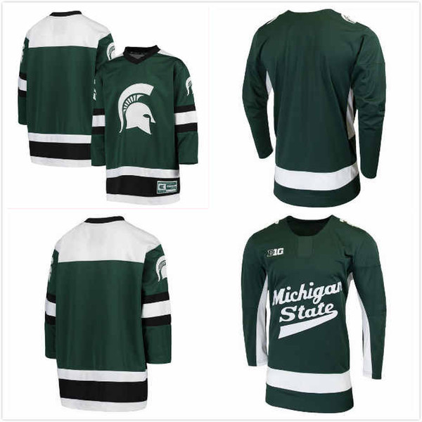 Dennis Cesana Jersey 22 Tommy Miller 12 Zach Osburn 2 Christian Krygier 15 Cole Krygier 8 Jake Smith 21 Custom Michigan State Jerseys S-3XL