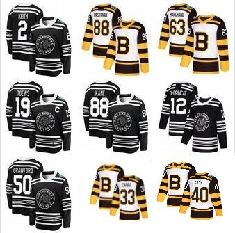 Top 2022Men's Bruins 88 Pastrnak 33 Chara White 2022Winter Classic Jersey,Blackhawks 19 Toews 88 Kane 12 DeBrincat Hockey Jerseys