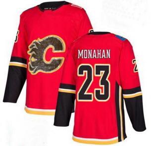 TOP Men's Calgary Flames Red Home Gold Stitched Hockey Jerseys,13 Gaudreau 23 Monahan 5 GIORDANO 68 JAGR online store for sale from yakuda