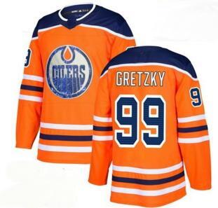 Men's Edmonton Oilers #99 Gretzky Orange Home Fashion Gold Stitched Jersey,19 MAROON 29 DRAISAITL 27 LUCIC Training White Road Hockey Jersey