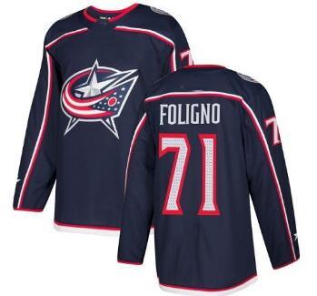 Men's Columbus Blue Jackets 71 Foligno Home Stitched Jersey,Personality Trainers 72 Bobrovsky 13 Atkinson 9 Panarin Hockey Jersey