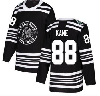 Chicago Blackhawks #88 KANE Seabrook Black Athletic 2022Winter Classic Stitched Jersey,50 CRAWFORD Sports Ice Hockey Jersey shirts