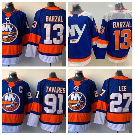 NEW York Islanders 91 TAVARES 13 BARZAL 27 LEE Hockey Jerseys shirts TOPS,Fashion 2022new mens Olympic Ice practice Training Hockey WEAR