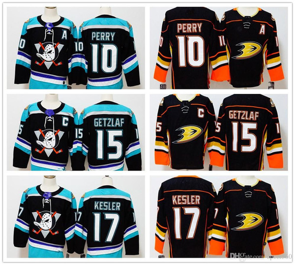 2018 Anaheim Ducks #10 Corey Perry #15 Ryan Getzlaf #17 Ryan Kesler Blank NEW BRAND Hockey Jerseys Men Stitched Black Hockey Jerseys S-3XL