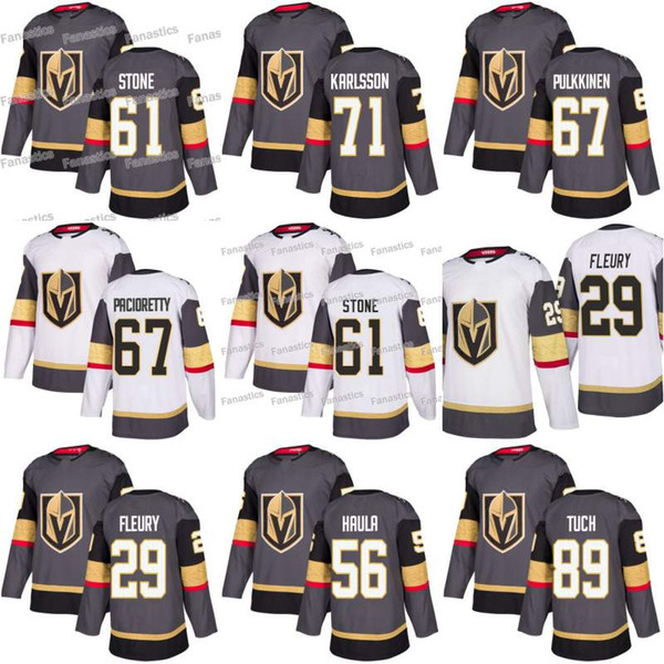 61 Mark Stone Vegas Golden Knights Alex Tuch Ryan Reaves William Karlsson Jonathan Marchessault Reilly Smith Cody Eakin Hockey Jerseys