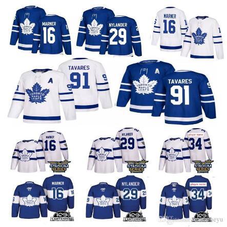 2019 New Toronto Maple Leafs 91 John Tavares Jersey 34 Auston matthews 16 Mitchell Marner Hockey Jerseys