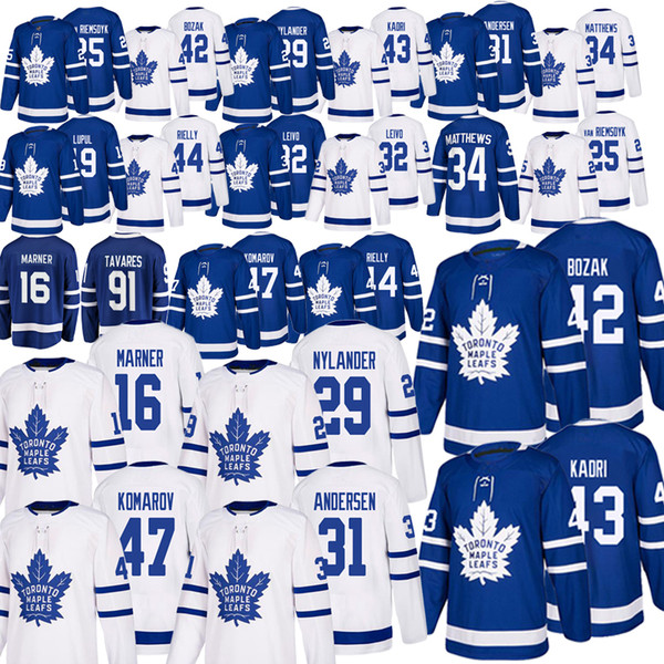 Toronto Maple Leafs cheap 16 Mitch Marner jersey 34 Auston Matthews 25 James Van Riemsdyk 31 Frederik Andersen 42 Tyler Bozak