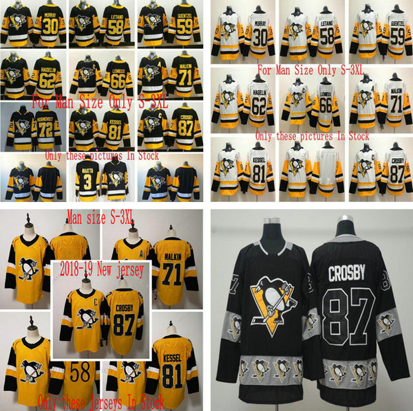 Hockey 87 Sidney Crosby Jersey 59 Jake Guentzel 71 Evgeni Malkin 81 Phil Kessel Mario Lemieux Carl Hagelin Kris Letang Matt Murray Jerseys