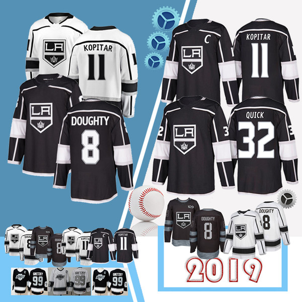 Hockey LA Los Angeles Kings Jerseys 11 Anze Kopitar 8 Drew Doughty 32 Jonathan Quick Jerseys