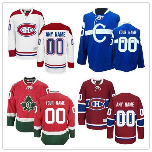 Custom Montreal Canadiens Mens Womens Youth Away Winter Classic Third C White Blue Red Any Name Any Number Stitched Hockey Jerseys S-4XL