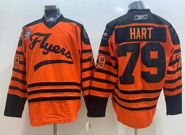 New Flyers Hockey Jerseys #79 Hart Orange Old Rbk Jersey Stitched Size M-XXXL All Basketball Baseball Football Jerseys in stock