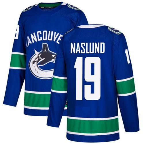 Men hockey jerseys Canucks 19 NASLUND white blue new jersey size M L XL 2XL 3XL