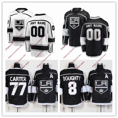 Custom 2018 LA Los Angeles Kings ice hockey Jerseys men's women's youth black white Hockey stitched jerseys any number any name embroidery