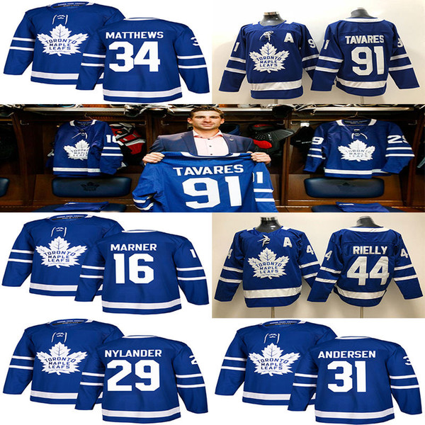 Toronto Maple Leafs Jersey 91 John Tavares Hockey Jerseys 97 Connor McDavid men 34 Auston Matthew 16 Mitchell Marner Winnipeg Jets 29 laine