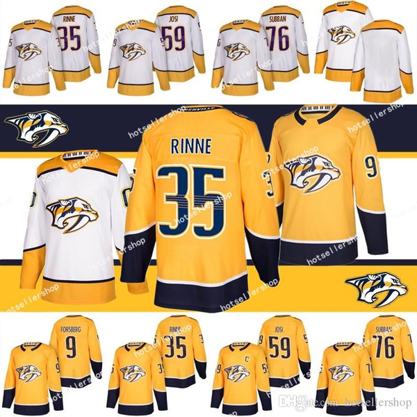 nashville predators jersey hockey jerseys 35 Pekka Rinne 9 Filip Forsberg 76 P.K. Subban 59 Roman Josi football jerseys