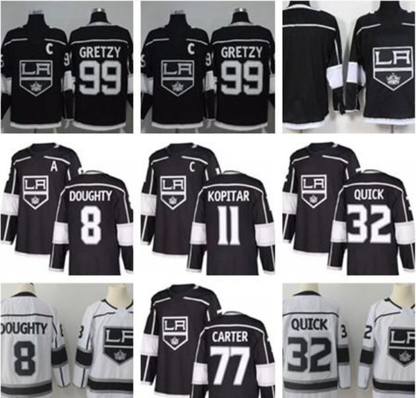 Hockey 2018 LA Los Angeles Kings Jerseys Men's 8 Drew Doughty 11 Anze Kopitar 32 Jonathan Quick Jeff Carter Jersey