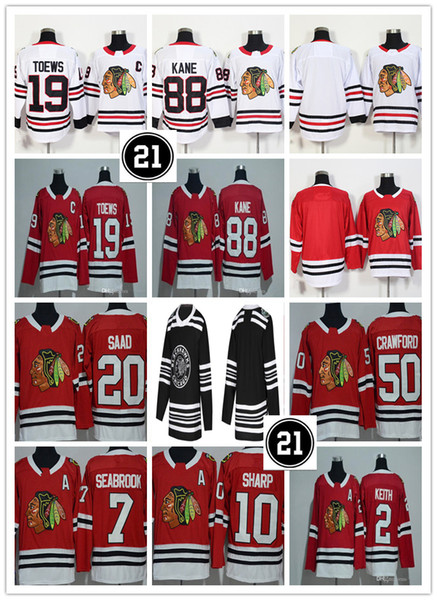 Man Chicago Blackhawks 2019 Winter Classic 21 Patch Jerseys 19 Jonathan Toews 88 Patrick Kane Duncan Keith Crawford Saad DeBrincat 7 Brent