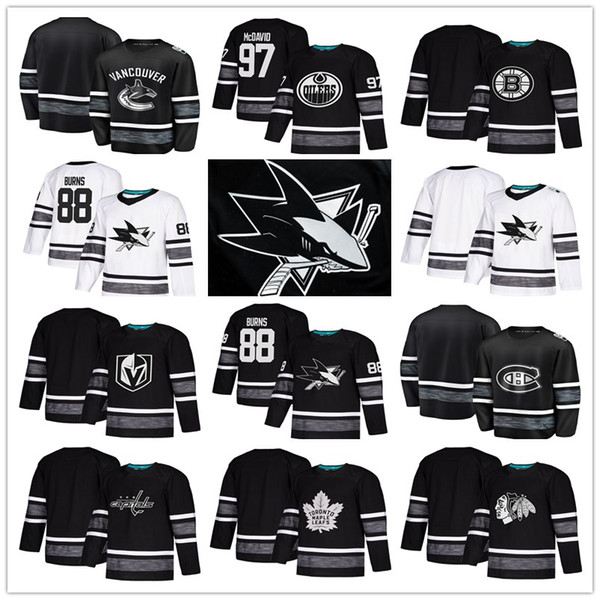 2019 All Star Game hockey jerseys San Jose Sharks chicago blackhawks Hockey Jerseys Edmonton Oilers Vegas Golden Knights Toronto Maple Leafs