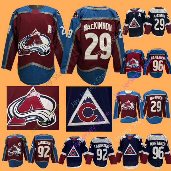 2019 Colorado Avalanche Jersey 29 Nathan MacKinnon 92 Gabriel Landeskog 96 Mikko Rantanen Men Women Youth Kid All Stitched Home Aaway