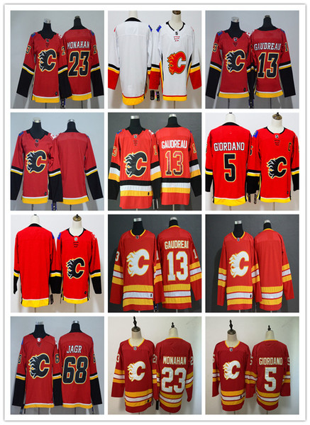 23 Sean Monahan 2019 Third Calgary Flames Johnny Gaudreau James Neal Matthew Tkachuk Sam Bennett Troy Brouwer Mikael Backlund Hockey Jerse