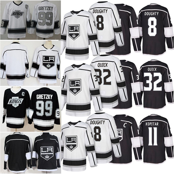 2019 Hockey Jerseys 8 Drew Doughty 32 Jonathan Kings Quick Los Angeles 11 Anze Kopitar 99 Gretzky Cheap and fine Ice hockey shirt