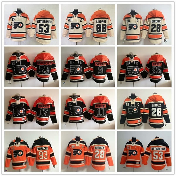 Philadelphia Flyers Stadium Series hoodies Wayne Simmonds Claude Giroux Gostisbehere Voracek Ivan Provorov Lindros Hoody Jersey Sweatshirts