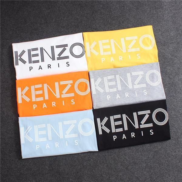 19ss New Arrvial KENZ Lovers Cotton Tshirts Paris Printing Short Sleeve 6 Colors Summer Tee Breathable Vest Shirt Streetwear Outdoor T-shirt