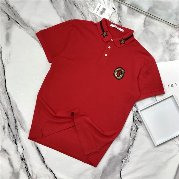 19SS French Paris fashion brand Polo shirt short T-shirt sleeve lapel breathable men and women fashion big G metal logo street Polo shirt