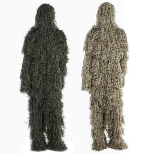 Caza de camuflaje traje Ghillie secreto caza aérea tiroteo ropa francotirador trajes de ropa de camuflaje