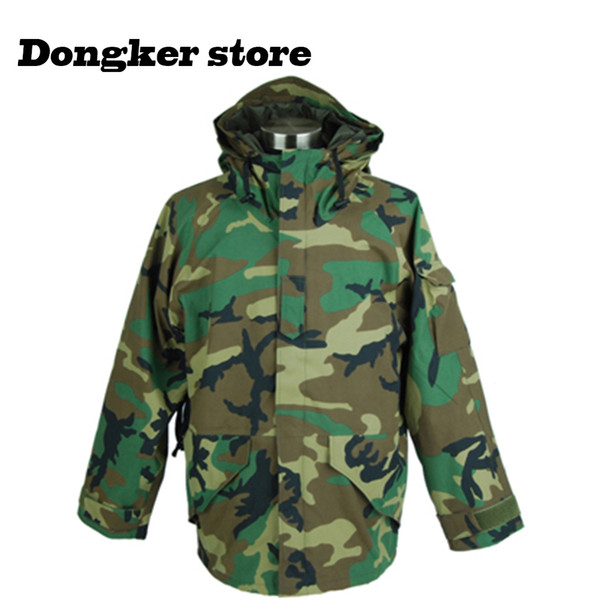 Outdoor Camouflage Jackets Men Hooded Waterproof Windbreaker Cloth Tactical Jacket Warm Army Outerwear Coat