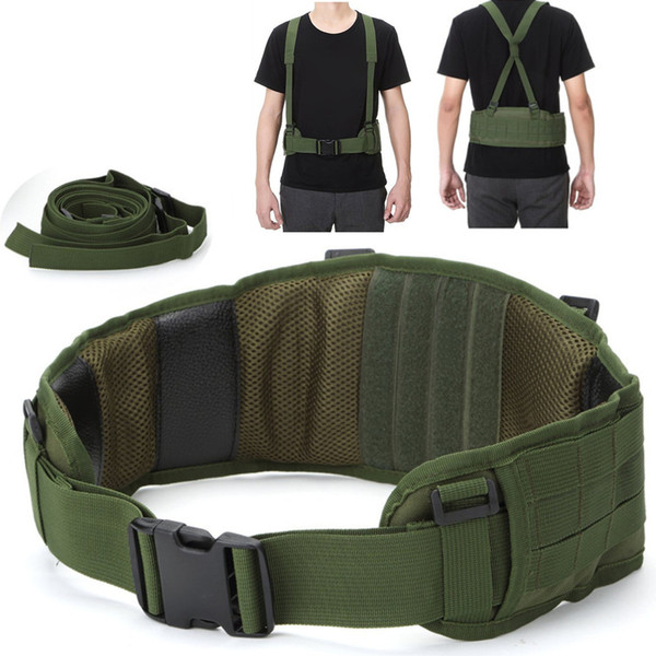 Tactical Adjustable Nylon Girdle Belt Army Rappelling Vest Waistband Wargame Outdoor Hunting Accessories