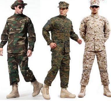 Army Tactical Uniform Shirt + Pants Camo Camouflage ACU FG Combat Uniform US Army Men's Clothing Suit Hunting