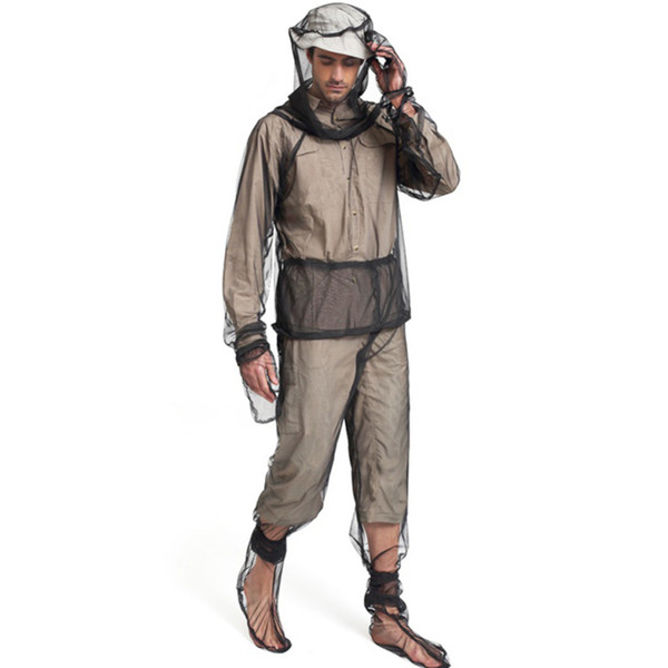 Outdoor fishing clothes Anti mosquito bee clothing men quick-drying breathable Camping Hunting hat mosquito net prevent suit