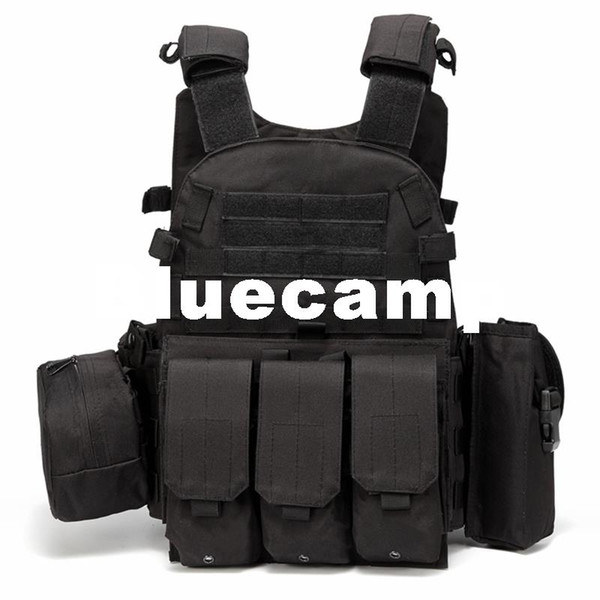 Bluecamp High Quality!Tactical vest 1000D with three pouches of 1893 wholesale 6094 tactical vest CS outdoor vest