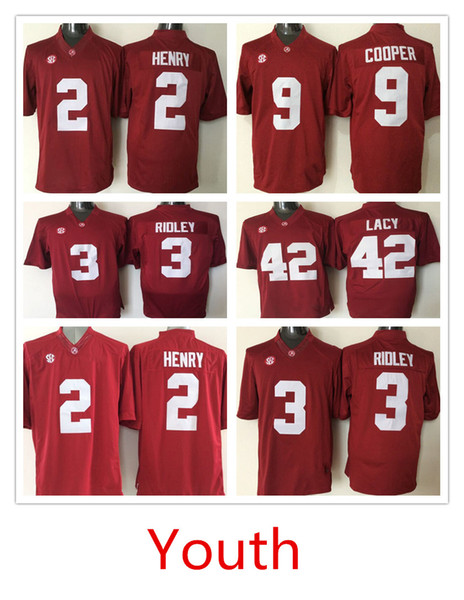 wholesale youth jersey 2 Derrick Henry 3 Ridley Julio 9 Amari Cooper 42 Eddie Lacy 27 Derrick Henry Ncaa College jersey cheap