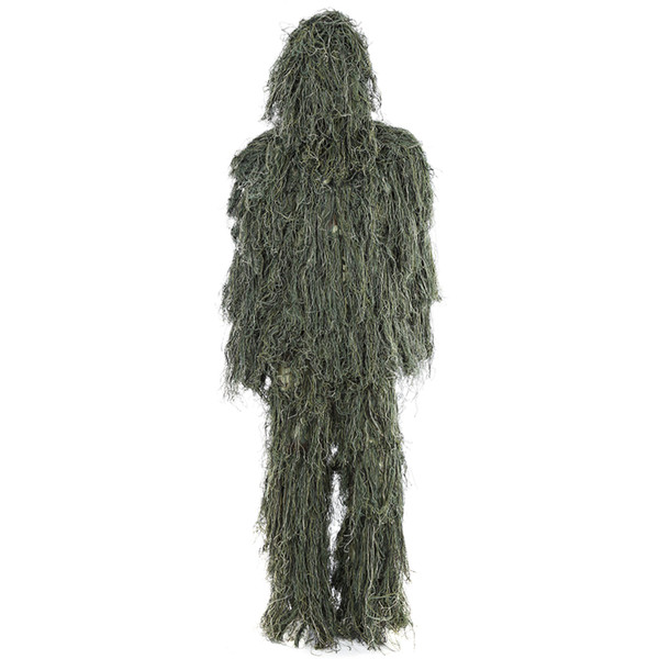 Hunting Woodland Camo Sniper Ghillie Suit Set Camouflage Suits Tactical Camouflage Clothing Hunting Clothes Accessories