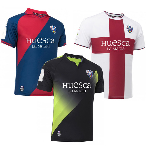 2018 2019 SD Huesca shirts 18 19 man home away T-shirt red white shirt Free Shipping