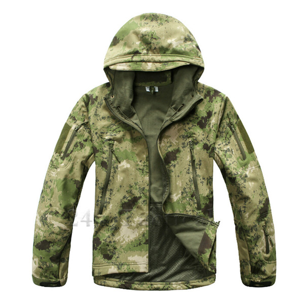 Shark Skin Jacket Outdoor Hunting Camping Waterproof Windproof Camouflage Clothing TAD Softshell Tactical Suits