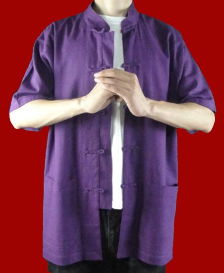 Premium Linen Purple Kung Fu Martial Arts Tai Chi Shirt Clothing XS-XL or Tailor Made