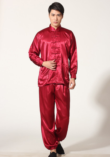 1 set hot sale upper outer garment and trousers chinese kungfu wear wushu cloths tai chi tang suit