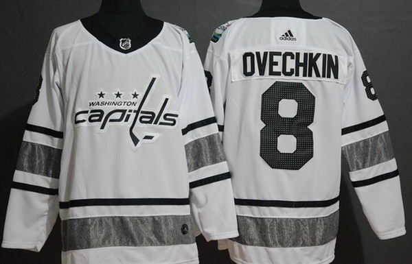 2019 All-Star Washington Capitals Hockey Jerseys #8 Alexander Ovechkin 70 Braden Holtby Stitched Jersey