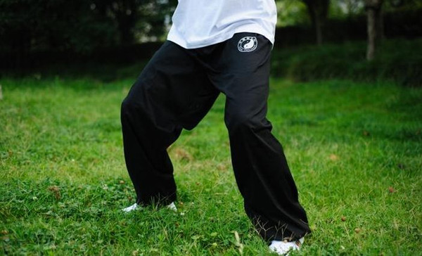 Cotton Tai chi pants kung fu wushu martial arts taiji trousers white/black