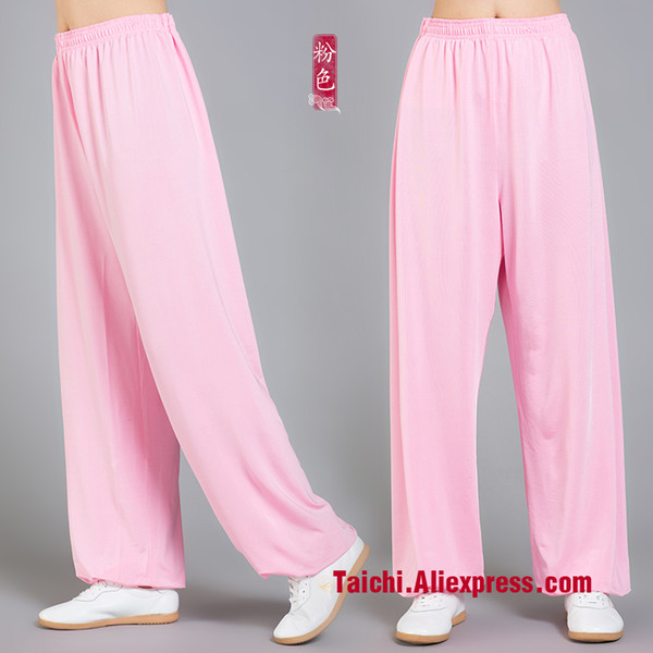 Icesilk Tai Chi Pants Martial Art Yoga Pants Wu Shu eight Colors