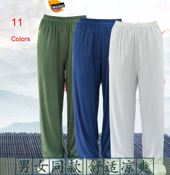 unisex Kids&Adult modal grey/blue/green/black/rose kung fu tai chi trousers taijiquan yoga pants martial arts bloomers