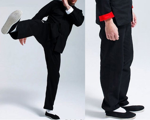 Kung Fu Sports Pants Cotton Bruce Lee Tai Chi Wing Chun Chinese Traditional Martial Arts Outdoor Breathable Loose Trousers