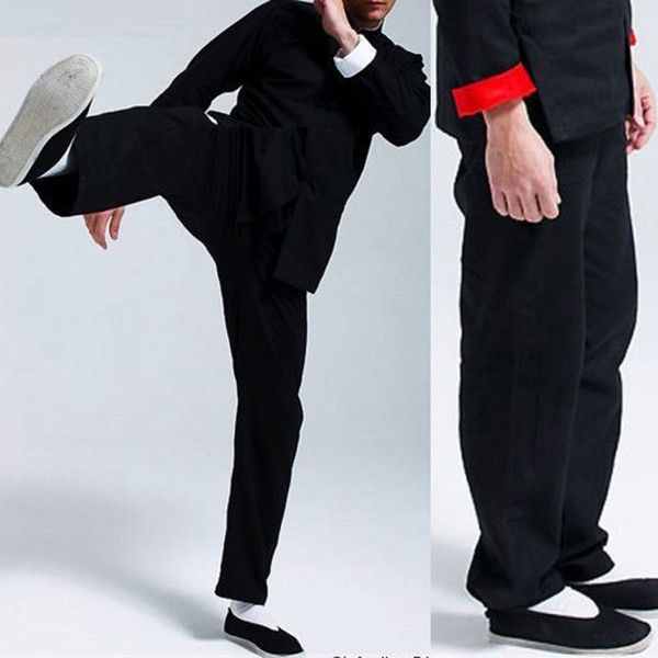 Bruce Lee Vintage Chinese wing chun Kung Fu Uniform Martial Arts Tai Chi Suits Classic Cotton pants one