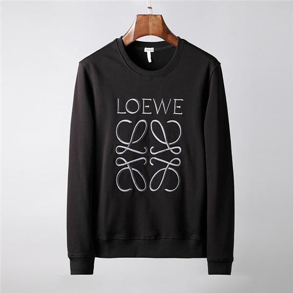 18ss Luxury Brand Designer Loewe Embroidery Hoodies Black Grey Pullovers Women Men Casual Sweatshirts Sweater Streetwear Outdoor Hooded