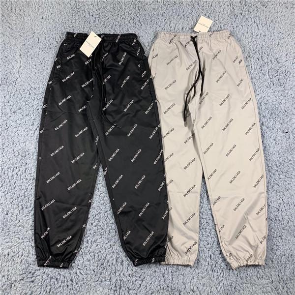 19ss New Arrvial Paris Full Printing Pants elastic waist track Trousers Unisex Men Women fashion sport Jogger Sweatpants Outdoor Pants