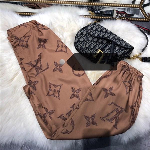 19ss New Arrival L Paris Pants V Long elastic waist track Trousers Men Women fashion sport Jogger Sweatpants Outdoor Pants