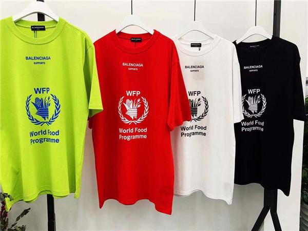 Paris ear of wheat Lovers Cotton Tshirts Printing WFP World Food Short Sleeve Summer Tee Breathable Vest Shirt Streetwear Outdoor Tshirt